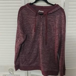 Silverwear burgundy 1X women's hoodie